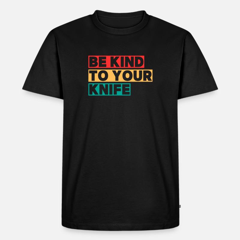 Be Kind! - Männer Premium Bio T-Shirt - Schwarz
