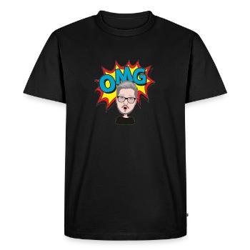 OMG! - T-shirt Premium bio Homme - noir - Devant - Nico (187cm)