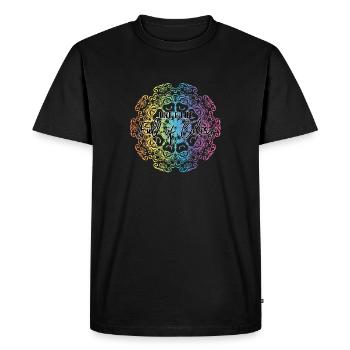 Live a life full of colors - T-shirt Premium bio Homme - noir - Devant - Nico (187cm)