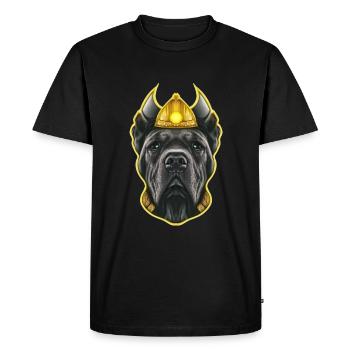 CHIEN CANE CORSO VIKING - T-shirt Premium bio Homme - noir - Devant - Nico (187cm)