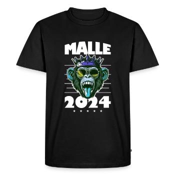 Malle 2024 Mallorca Monkey Party - Men's Premium Organic T-Shirt - black - Front - Nico (187cm)