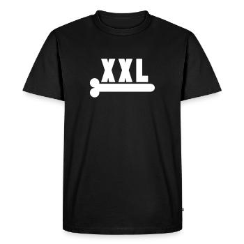 xxl penis - Men's Premium Organic T-Shirt - black - Front - Nico (187cm)