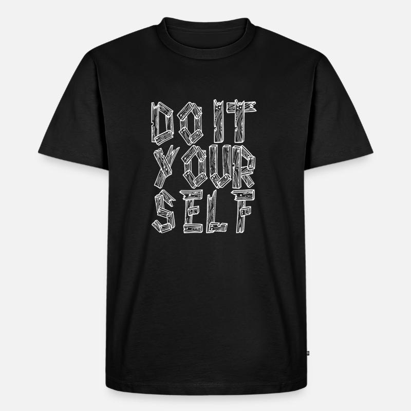 Do It Yourself - Männer Premium Bio T-Shirt - Schwarz