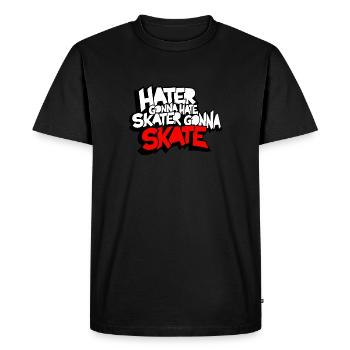 Skate - Men's Premium Organic T-Shirt - black - Front - Nico (187cm)