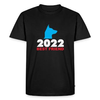 La mascotte du meilleur ami 2022 - T-shirt Premium bio Homme - noir - Devant - Nico (187cm)