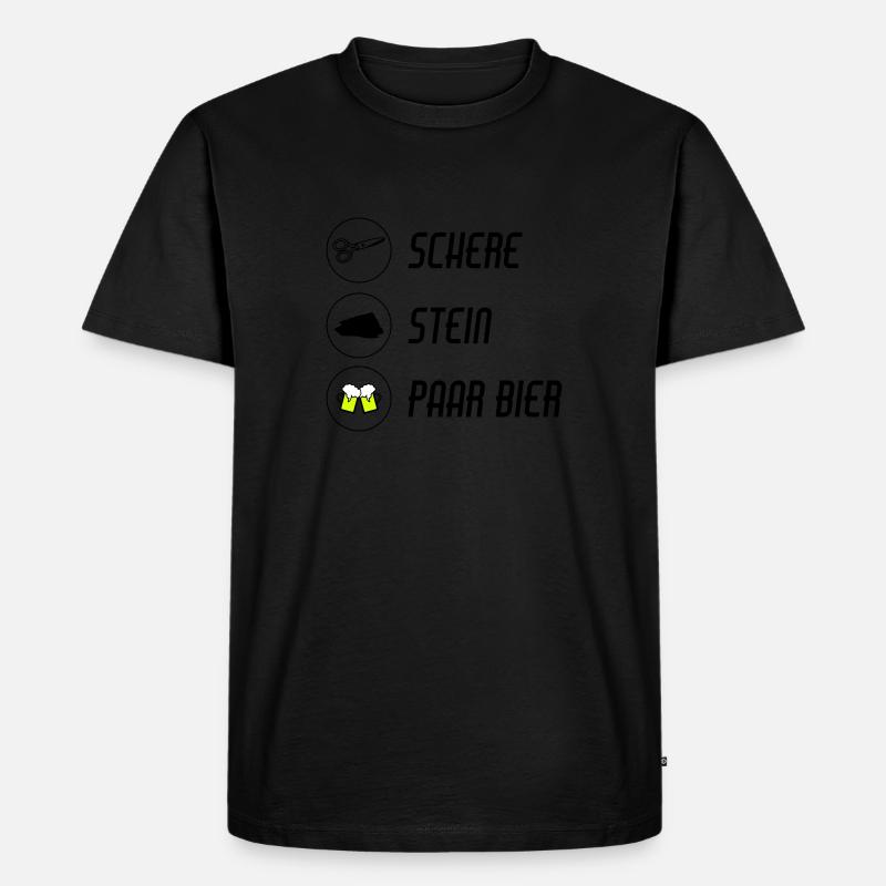  / schnick schnack schnuck - Männer Premium Bio T-Shirt - Schwarz