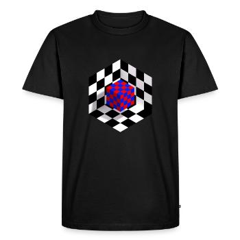 Mixité - T-shirt Premium bio Homme - noir - Devant - Nico (187cm)