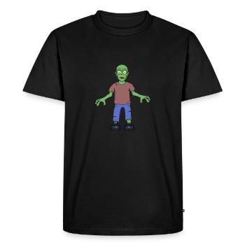 Zombi - T-shirt Premium bio Homme - noir - Devant - Nico (187cm)