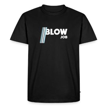 Pipe - T-shirt Premium bio Homme - noir - Devant - Nico (187cm)