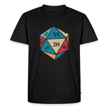 RPG RPG jeux de rôle sur table jeu de rôle de joueur - T-shirt Premium bio Homme - noir - Devant - Nico (187cm)