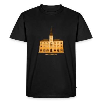 Hôtel de ville de Pfaffenhofen Ilm Haute-bavière Bavière - T-shirt Premium bio Homme - noir - Devant - Nico (187cm)