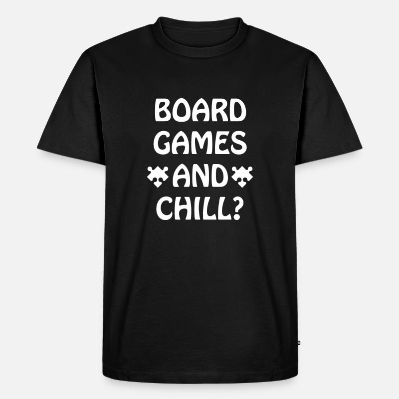 Boardgame Chess Backgammon Game Night - Men's Premium Organic T-Shirt - black