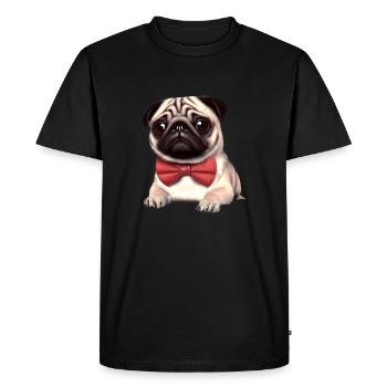 Chiens Propriétaires de chiens Propriétaires de chiens Bulldog Propriétaires de chiens - T-shirt Premium bio Homme - noir - Devant - Nico (187cm)