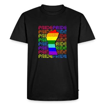 PridePride - T-shirt Premium bio Homme - noir - Devant - Nico (187cm)