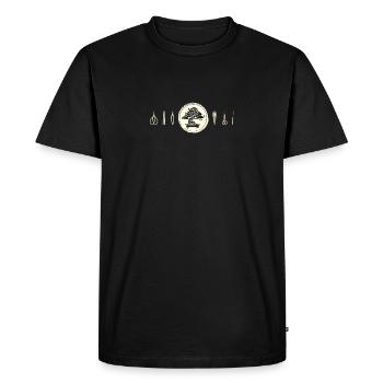 Bonsai gift for bonsai ka - Men's Premium Organic T-Shirt - black - Front - Nico (187cm)