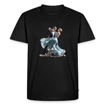 The Viennese waltz is an elegant dance - Men's Premium Organic T-Shirt - black - Front - Nico (187cm)