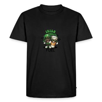 Irish Fuel : Alimenter l’ - T-shirt Premium bio Homme - noir - Devant - Nico (187cm)