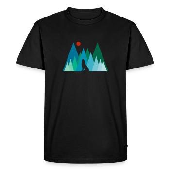 Outdoor - Men's Premium Organic T-Shirt - black - Front - Nico (187cm)