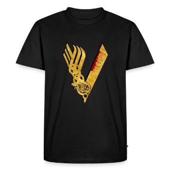 viking - Men's Premium Organic T-Shirt - black - Front - Nico (187cm)