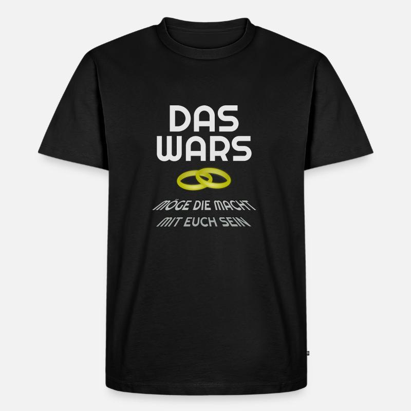 das wars - Männer Premium Bio T-Shirt - Schwarz