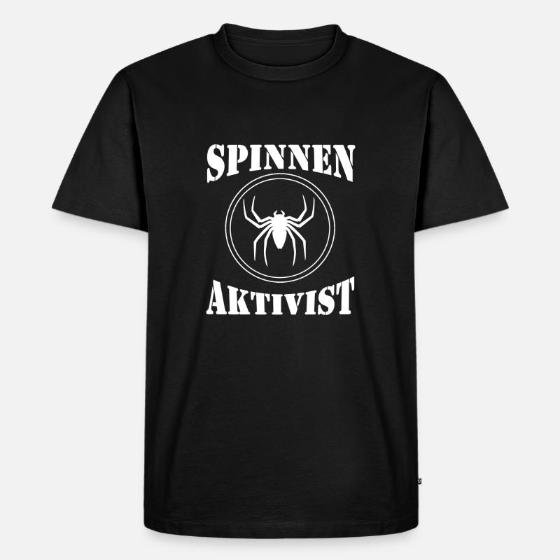 Spinnen, Spinne - Männer Premium Bio T-Shirt - Schwarz