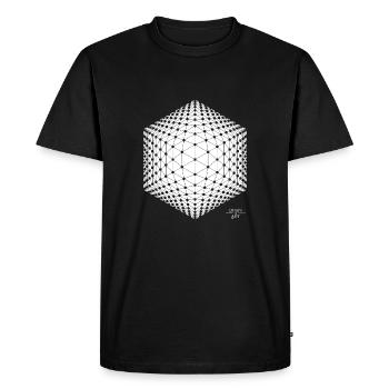 Techno / Trance / Illusion / DREW ART - Men's Premium Organic T-Shirt - black - Front - Nico (187cm)