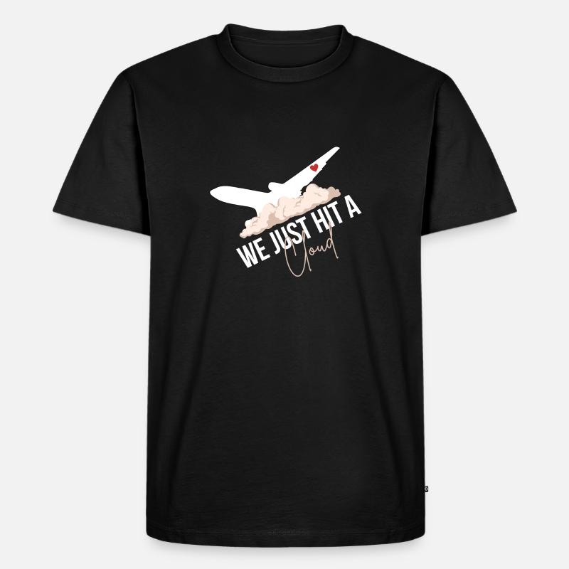 Piloten-Humor - Männer Premium Bio T-Shirt - Schwarz