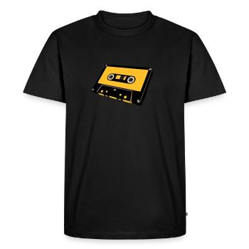 Bande - T-shirt Premium bio Homme - noir - Devant - Nico (187cm)