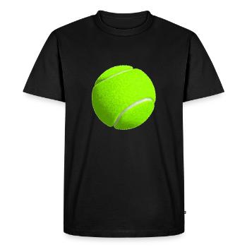 Balle de tennis - T-shirt Premium bio Homme - noir - Devant - Nico (187cm)