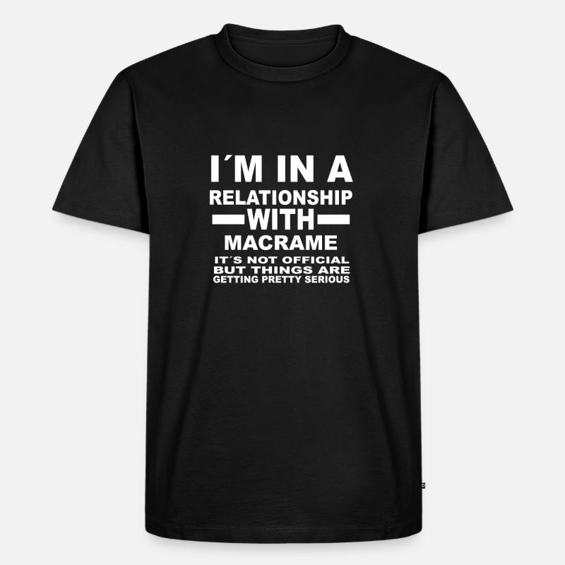 relation avec MACRAME - T-shirt Premium bio Homme - noir