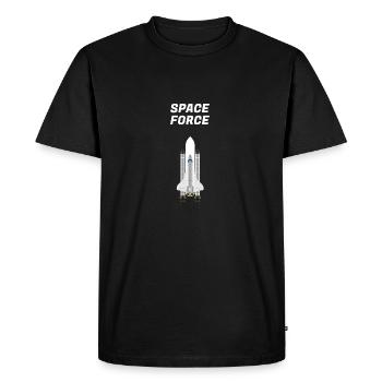 Espace - T-shirt Premium bio Homme - noir - Devant - Nico (187cm)