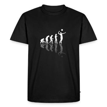 Volley-ball équipe cadeau de beach volley Evolution - T-shirt Premium bio Homme - noir - Devant - Nico (187cm)