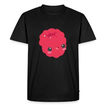 framboise douce - T-shirt Premium bio Homme - noir - Devant - Nico (187cm)