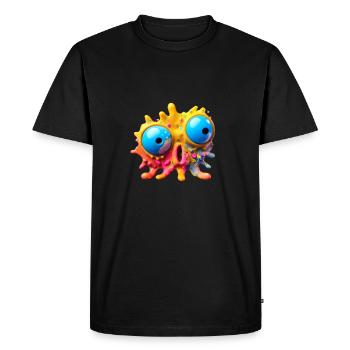 Monstre extraterrestre extraterrestre - T-shirt Premium bio Homme - noir - Devant - Nico (187cm)