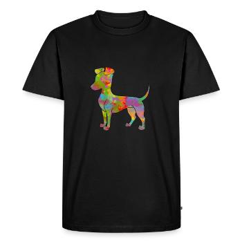 Manchester Terrier Multicolore - T-shirt Premium bio Homme - noir - Devant - Nico (187cm)