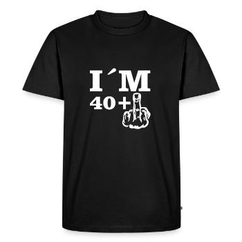 Cadeau Anniversaire Dans 40 plus 1 - T-shirt Premium bio Homme - noir - Devant - Nico (187cm)