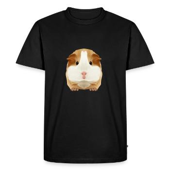 Guinea pig Tobi - Men's Premium Organic T-Shirt - black - Front - Nico (187cm)