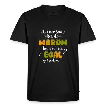 Tout de même - T-shirt Premium bio Homme - noir - Devant - Nico (187cm)
