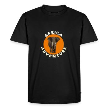Aventures Afrique - T-shirt Premium bio Homme - noir - Devant - Nico (187cm)