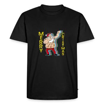 Dab Père Noël cadeau de Noël Dabb - T-shirt Premium bio Homme - noir - Devant - Nico (187cm)