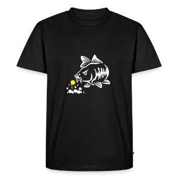böser Karpfen Karpfenangler Karpfenangeln Pop Up - Männer Premium Bio T-Shirt - Schwarz - Vorne - Nico (187cm)