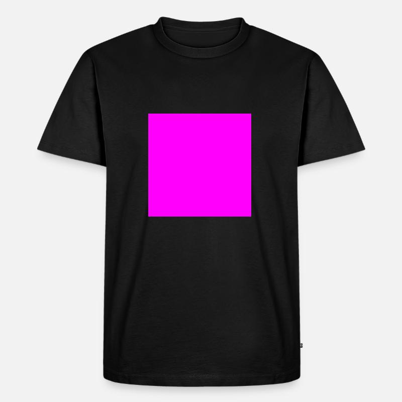 Quadrat pink - Männer Premium Bio T-Shirt - Schwarz