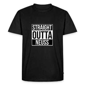 Straight Outta Neuss - T-shirt Premium bio Homme - noir - Devant - Nico (187cm)