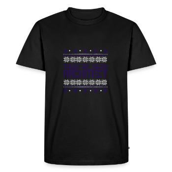 Architect ugly sweater xmas gift profession circle - Men's Premium Organic T-Shirt - black - Front - Nico (187cm)