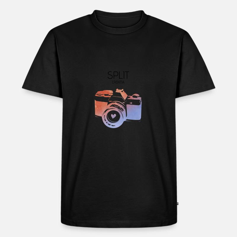 Split, Kroatien - Männer Premium Bio T-Shirt - Schwarz