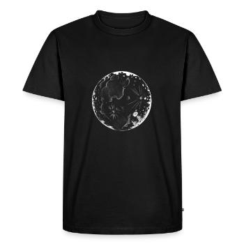 Moon planet stars solar system universe gift - Men's Premium Organic T-Shirt - black - Front - Nico (187cm)