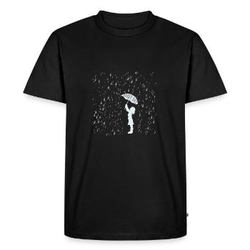 rainy day - T-shirt Premium bio Homme - noir - Devant - Nico (187cm)