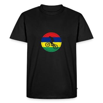 Bike bmx love biking Mauritius - Men's Premium Organic T-Shirt - black - Front - Nico (187cm)