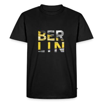 Berlin Underground - Men's Premium Organic T-Shirt - black - Front - Nico (187cm)