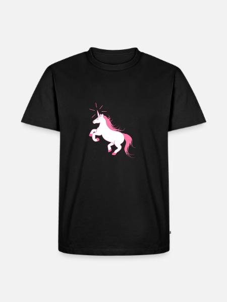 Amazing Unicorn - The Last Unicorn - Herre Premium økologisk T-shirt - sort